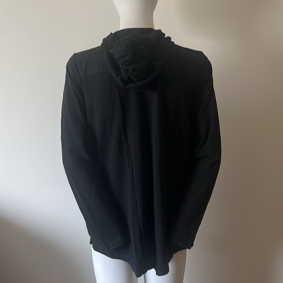 J Jill Black Cotton Zipper Hoodie Size M New Without Tag - Picture 5 of 11